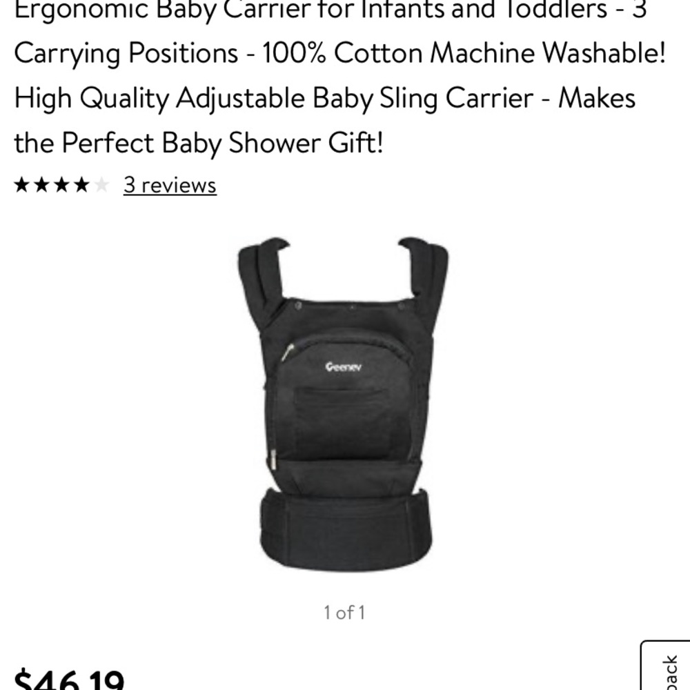 Ergonomic Baby Carrier
